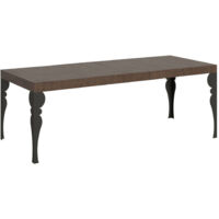 Tavolo allungabile 180/440x90 cm Paxon Premium noce gambe antracite