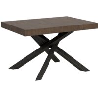 Tavolo allungabile 140/400x90 cm Volantis noce gambe antracite