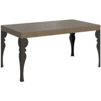 Tavolo allungabile 160/420x90 cm Paxon Premium tortora gambe antracite
