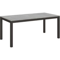 Tavolo allungabile 120/224x90 cm Everyday Evolution cemento telaio e gambe antracite