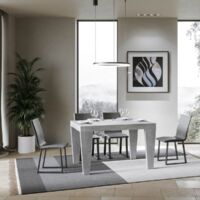 Tavolo allungabile 130/390x90 cm Spimbo cemento