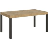 Tavolo allungabile 160/244x80 cm Everyday quercia natura gambe antracite