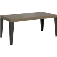 Tavolo allungabile 180/284x90 cm Flame Premium tortora gambe antracite