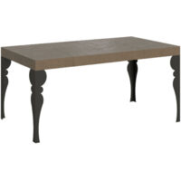 Tavolo allungabile 120/224x90 cm Paxon Premium tortora gambe antracite