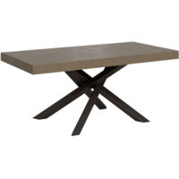 Tavolo allungabile 180/440x90 cm Volantis Premium tortora gambe antracite