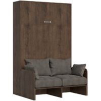 Letto 140 Sofà Kentaro verticale a scomparsa noce (ALESSIA 20)