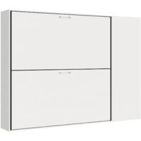 Letto Kando doppio Bianco Frassino composizione H