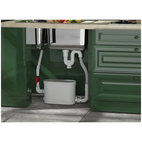 Pompe de Relevage eaux usées pour cuisine, pompe de relevage sanitaire pour salle de bain avec lave linge BSF-H550-N3, marque Française BSF