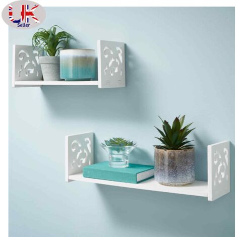 Wall Shelves 2pk U Shape Floating Shelf Display Storage & Decoration (1/2)