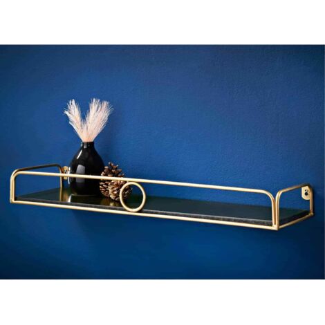 60cm Gold Ring Shelf - Black & Gold (1/2)