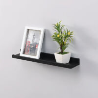 48CM SET OF 2 SHELF - BLACK