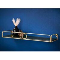 60cm Gold Ring Shelf - Black & Gold