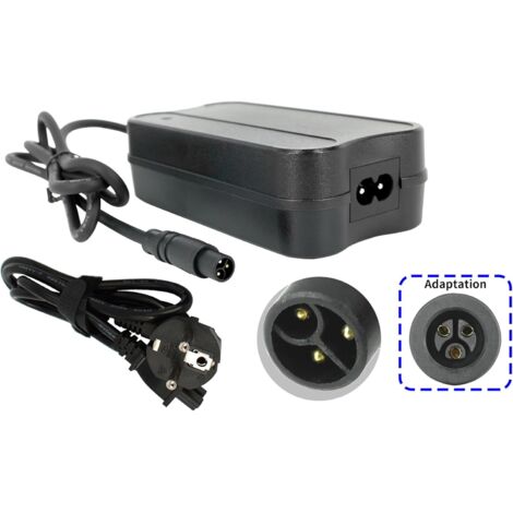 PowerSmart 2A 36V Chargeur ST 3-Pin pour Crussis (modèle 2019) e-Gordo 1.4, 7.4, e-Savela 1.4, 7.4, e-Country 9.4, e-Full 7.4, e-Carbon C.1, C.2