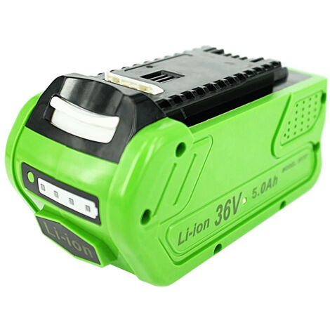 PowerSmart 5000mAh 36V Li-ion Batterie pour Greenworks 29472, 29727, G40B4, G40B6, GWT40VS2, G-MAX 4 AH Li-Ion, YTB407