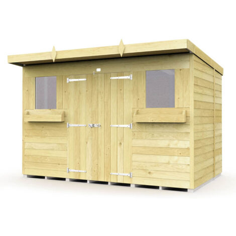10 x 8 Pent Summer Shed