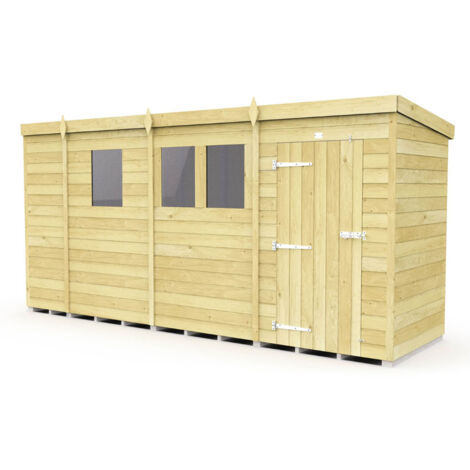 13 x 4 Pent Shed