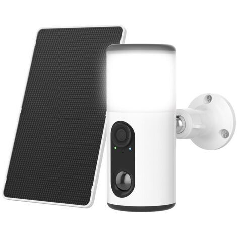 Caméra de surveillance Extérieure Solaire ANRAN 2K 3MP Vision Nuit Couleur, Détection Humaine et Alerte, Compatible Alexa, WiFi 2.4GHz,ANRAN F2M3-2pièces (1/5)