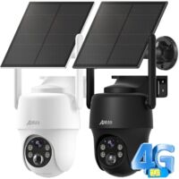 Anran – Caméra de surveillance solaire 3G/4G LTE – Résolution 2K – Vision nocturne couleur – Détection humaine – Audio bidirectionnel – Étanchéité IP66 - SD 32 GB
