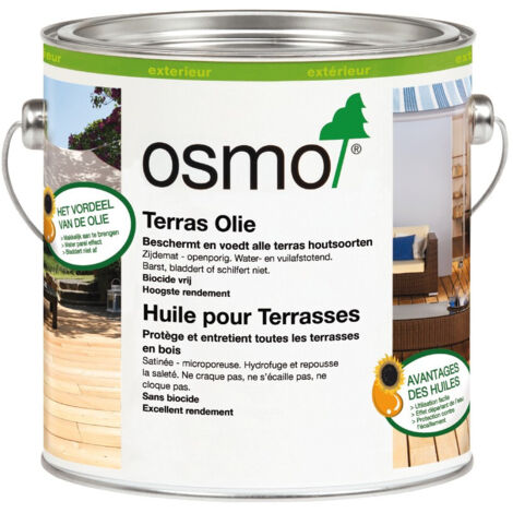 Huile Pour Terrasse - OSMO  Conditionnement: 2,5 Litres - Teinte: Bangkirai