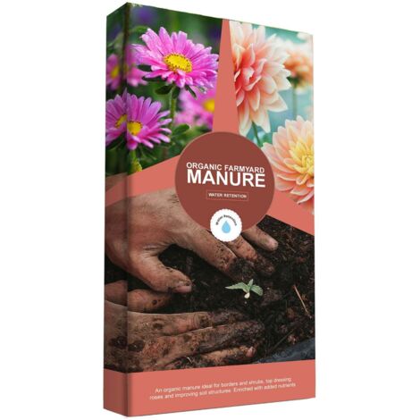 1 x 40L Organic Farmyard Manure With Essential Nutrients For Gardeners