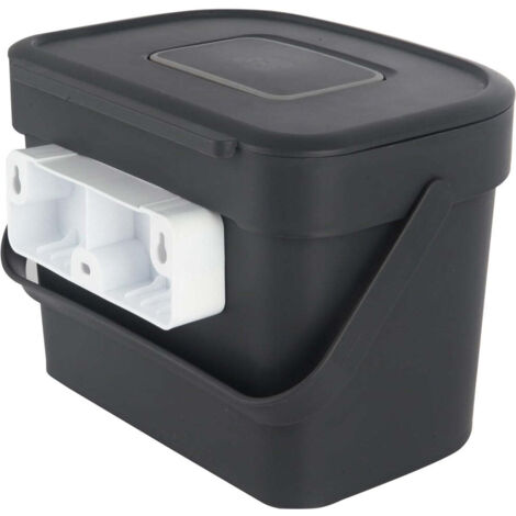 2 x 6L Food Waste Kitchen Compost Caddy Bin Wall Mountable