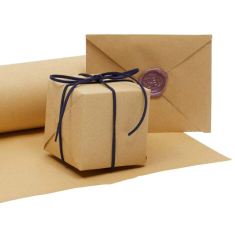 50 x Sheets 19 x 29.5" Large Sheets Of Brown Kraft Wrapping Paper