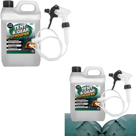 4 x 2.5 Litre Tent & Gear Protective Waterproof Spray
