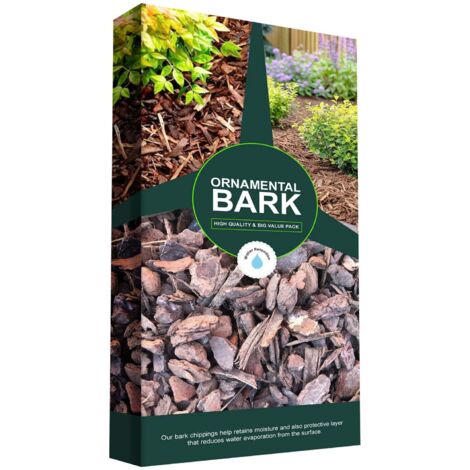 1 x 60 Litres Ornamental Bark For Decorative & Landscape Gardening & Paths