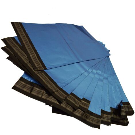 200 x 6x9" (210x165mm) Blue Metallic Strong Plastic Postage Poly Mailing Bags Small