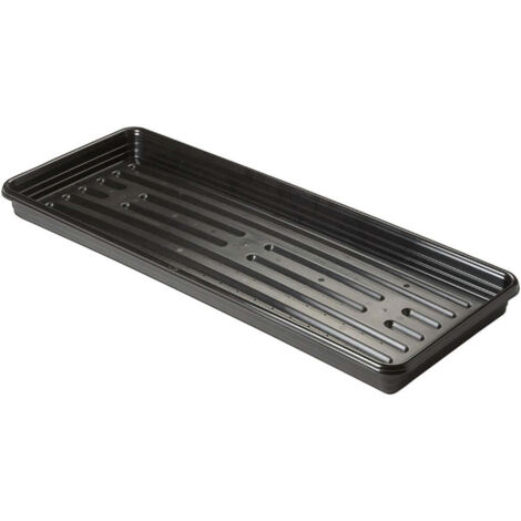 2 x Multi Use Black Grow Bag Trays For Garden, Flowers, Plants & Greenhouses