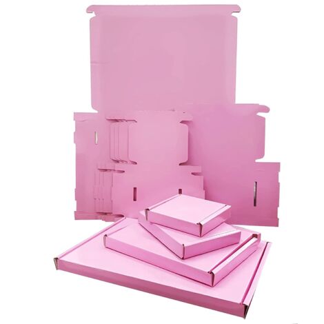 500 x PINK Mini Die Cut Box