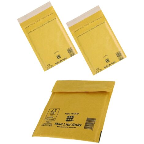 500 x C/0 (150 x 210mm) Mail Lite Gold Padded Envelopes