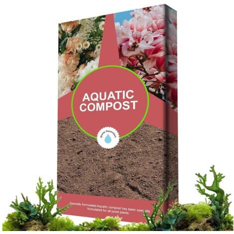 1 x 20L Aquatic Compost Nutrient-Rich Feed Soil With Loam & Grit