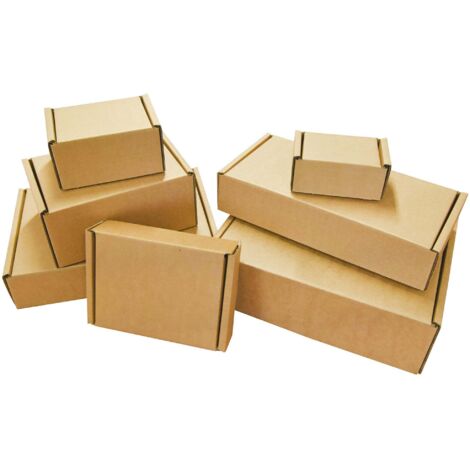 10 x 5x4x3" Brown Die Cut Postal Shipping Boxes