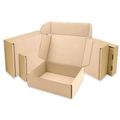 5 x 10x6x4" Brown Die Cut Postal Shipping Boxes