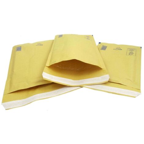100 x Size CD (180 x 165mm) Arofol Classic Gold Bubble Lined Envelopes Bags