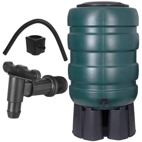 250L Water Butt XL with Stand & Tap Garden Water Butt Barrel Rain Water Collector