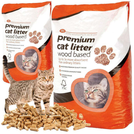 5L Premium Cat Litter Wooden Pellets Clean & Easy To Use Ultra Absorbent Odour Control Soft Bedding