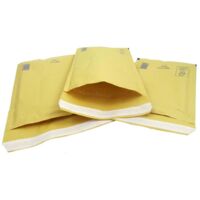 100 x Size 1 (100 x 165mm) Arofol Classic Gold Bubble Lined Envelopes Bags
