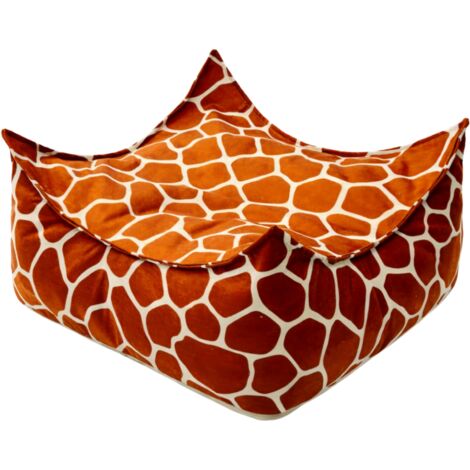 Pouf enfant girafe carré chic et confortable (1/3)
