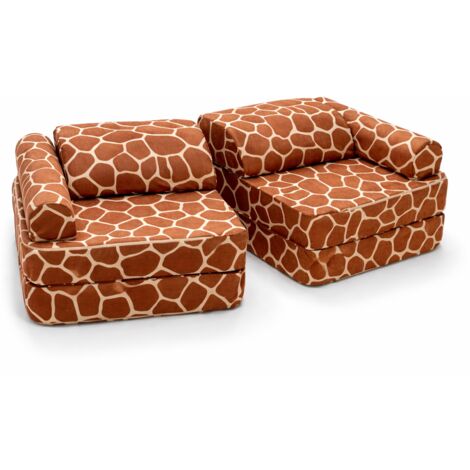 Fauteuil modulable enfant motif girafe (1/3)