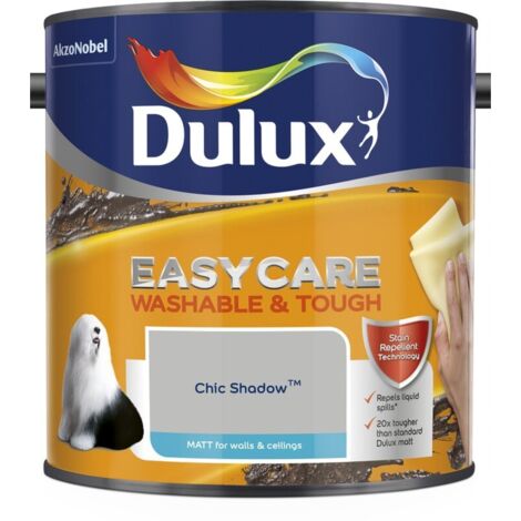Dulux Easycare Washable & Tough Matt Emulsion Paint - 2.5L - Chic Shadow