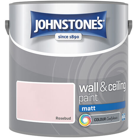 Johnstone's Interior Wall & Ceiling Paint Matt Rosebud 2.5ltr