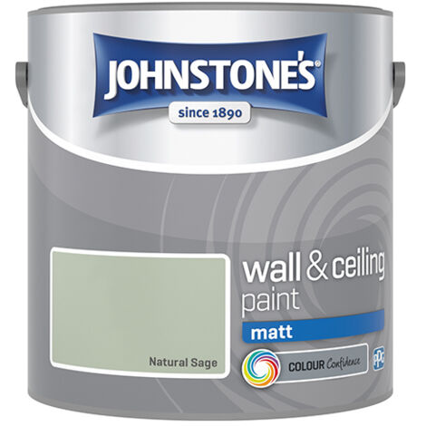 Johnstone's Interior Wall & Ceiling Paint Matt Natural Sage 2.5ltr