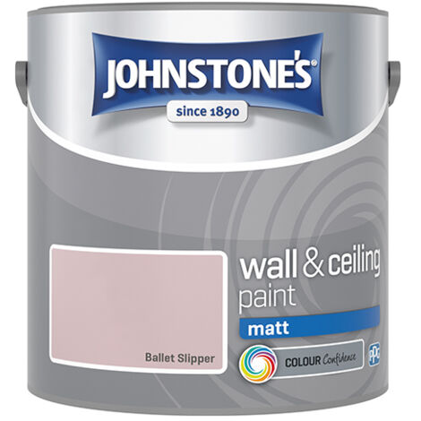 Johnstone's Interior Wall & Ceiling Paint Matt Ballet Slipper 2.5ltr
