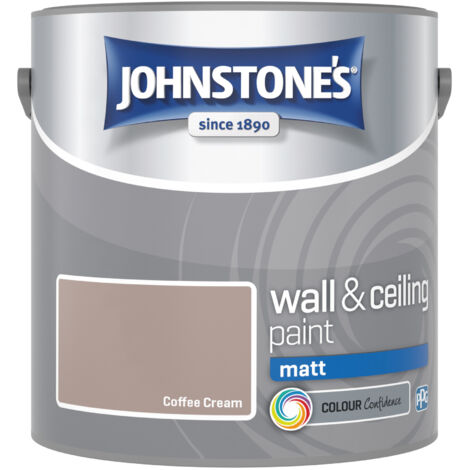 JOHNSTONES RETAIL WALL & CEILING MATT COFFEE CREAM 2.5L