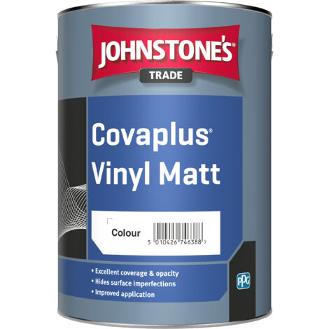 Johnstones Trade Covaplus Vinyl Matt - Black - 5 Litre