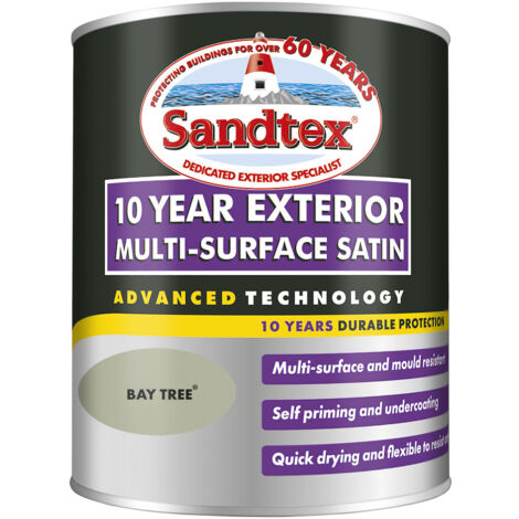SANDTEX 10 YEAR MULTI SURFACE QD SATIN BAY TREE 750ML