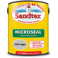 Sandtex 15 Year Microseal Smooth Masonry - Light Grey - 5L