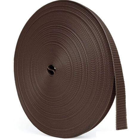 BAUHELD 50m Rolladengurt 23mm - Braun